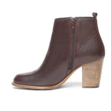Saint Alexa Brown Leather Ankle Boots