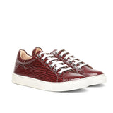 Saint Blaise Red Leather  Sneakers.