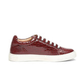 Saint Blaise Red Leather  Sneakers.