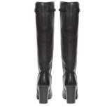 Saint Lelia Black Leather Knee High Boots