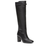 Saint Lelia Black Leather Knee High Boots