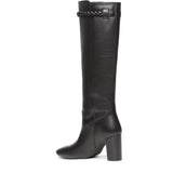 Saint Lelia Black Leather Knee High Boots