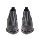 Saint Angela Black Leather Ankle Boot - SaintG India 