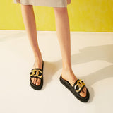 Saint Kiera Black Chain-Link Trim Slides