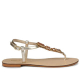 Saint Alena Rose Gold Stone Embellished Flats