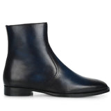 Saint Conrad Blue Leather Ankle Boot