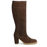 Saint Elvira Brown Suede Leather knee High boots