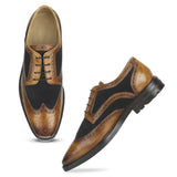 Saint Bernard  Tan Leather Lace Up Brogue