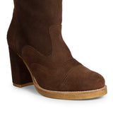Saint Elvira Brown Suede Leather knee High boots