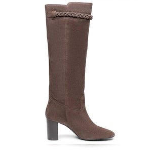 Saint Zinon Brown Suede Leather knee High boots