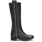 Saint Macrina Black Leather Knee High Boot