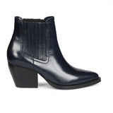 Saint Helena Blue Leather Ankle Boots