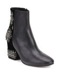 Saint Savina Black Leather Ankle Boot - SaintG