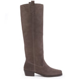Saint Amabel Brown Suede Leather Pull On Knee High Boots