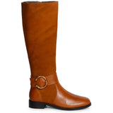 Saint Trinity Tan Leather Knee high Boots