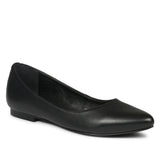 Saint Denise Black Leather Ballerina's