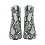 Saint Giovanna Python Print Vegan Leather Ankle Boots