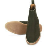 Saint Grimoald  Olive Suede Chelsea boot