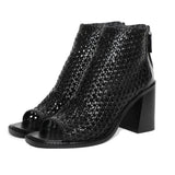 Anna Woven High Ankle Sandal