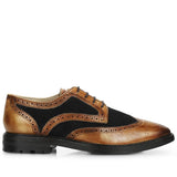 Saint Bernard  Tan Leather Lace Up Brogue