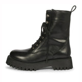 Saint Anastasia Black Leather Lace Up High Ankle Boots