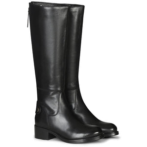 Saint Rachele Black Leather Knee High Boots