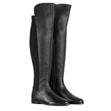 Saint Kelly Black Leather Above The Knee Boots