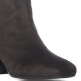 Saint Stellina Grey Suede Leather Back Zipper Ankle Boots