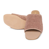 Saint Giulia Beige Woven Block Heel mules - SaintG