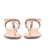 Saint Zaneta Multi Stones Embellished Leather Flats - SaintG