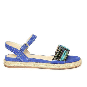 Saint G Blue Leather Flats - SaintG