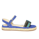 Saint G Blue Leather Flats