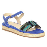 Saint G Blue Leather Flats - SaintG
