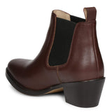 Saint Luna Burgundy Leather chelsea Boots