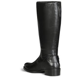 Saint Rachele Black Leather Knee High Boots
