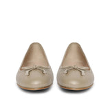 Saint Damita Nude Leather Handcrafted Ballet Flats