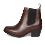 Saint Luna Burgundy Leather chelsea Boots
