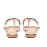 Saint Zaneta Multi Stones Embellished Leather Flats - SaintG