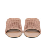 Saint Giulia Beige Woven Block Heel mules - SaintG