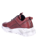 Saint Alphonso Red Leather Sneakers