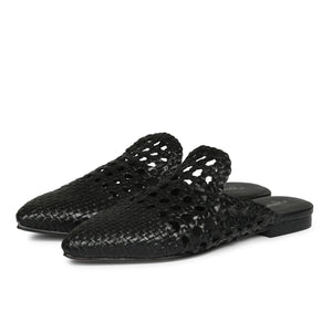 Saint Messy Woven Leather Flats Muels. - SaintG