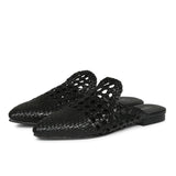 Saint Messy Woven Leather Flats Muels. - SaintG