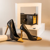 Saint Monica Black Leather Pumps