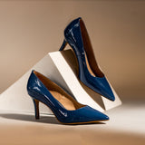 Saint Melissa Blue Patent Leather Pumps