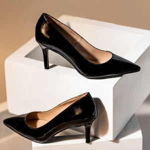 Saint Melissa Black Patent Leather Pumps