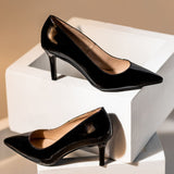 Saint Melissa Black Patent Leather Pumps