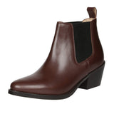 Saint Luna Burgundy Leather chelsea Boots
