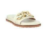 Saint Kiera Off White Chain-Link Trim Slides