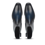 Saint Conrad Blue Leather Ankle Boot