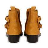 Saint Sancia Tan Suede Leather Ankle Boots